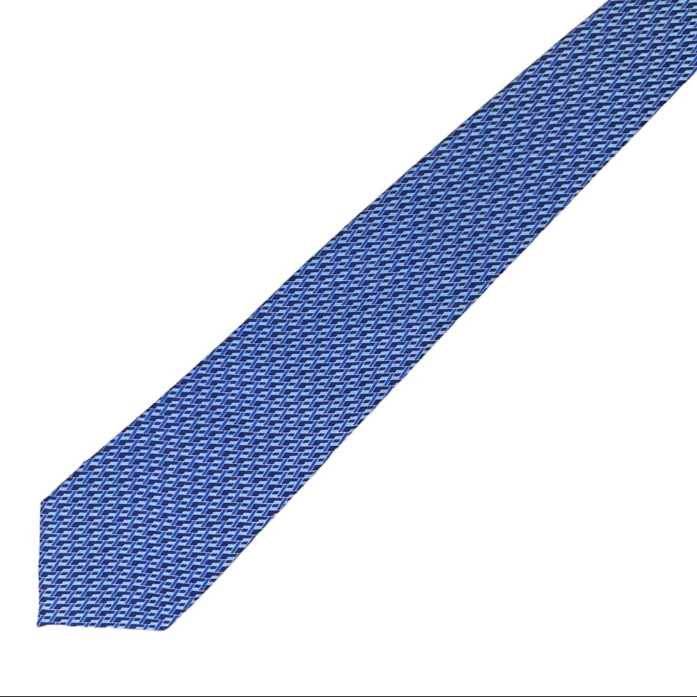 Harlequin Blue Diamond Stain Resistant Men’s Neck Tie by George
